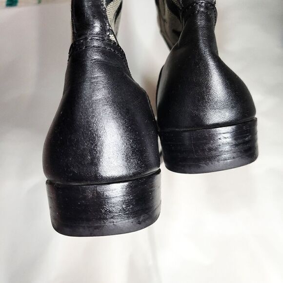 Coach Logo Chrissi Black Riding Boots - Picture 3 of 8